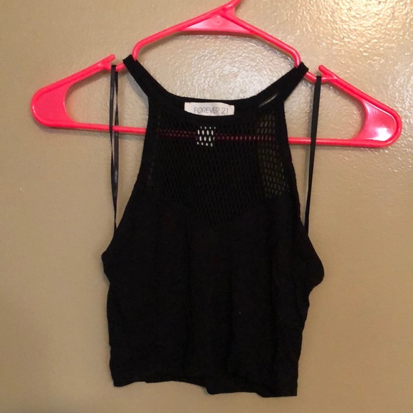 Forever 21 Tops - Like new black crop top